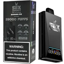 Vaper Descartável Sex Addict BY Dan Bilzerian S280 5% Nicotina 28000 Puffs - Banana Ice