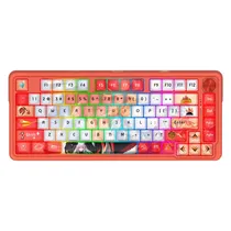 Teclado Gamer Redragon Ucal Pro K673AK RGB Layout 75% Sem Fio - Vermelho