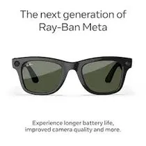 Oculos Ray-Ban Meta Wayfarer G2 RW4012 F/Matte Black L/Transitions Gre
