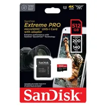 Cartão de Memória Sandisk Extreme Pro SDSQXCD-512G-GN6MA 512GB 200MB/s