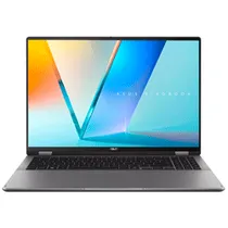 Notebook Asus Vivobook 16 Flip TP3607SA-PS77T Intel Core Ultra 7 258V Tela Touch Oled WQ+ 16.0" / 32GB de Ram / 1TB SSD / WIN11 - Matte Cinza (Inglês)