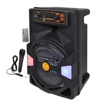 Speaker Party Kandexs YE-801 - 8" - BLT - Aux - Mic c/ Fio