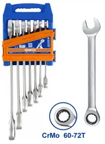 Jogo de Chaves Catraca Wadfow WSP4207 Fixas 8-19MM - 7 Peças