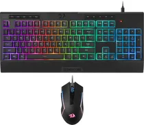 Teclado e Mouse com Fio Redragon S151 Preto (Inglês)