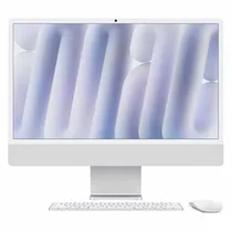 Imac Apple MWUV3LL/A 2024 M4 16GB 512GB SSD Tela 24" 4.5K - Prata