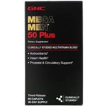 Multivitamínico Mega Men 50 Plus 60 Cápsulas para Homens Acima 50 Anos