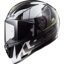 Casco LS2 Arrow Evo Techno - Black Grey Hi-Viz Yellow Gloss / XL