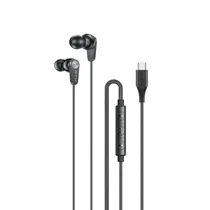 FTX Auricular E21C-BK c/Microfono c/Cable USB-C 1.2M 136347 Negro