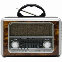 Rádio Ecopower EP-F98B USB/SD/FM/AM - Champagne