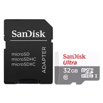 Memoria Micro SD Sandisk Ultra 32GB 100MB/s Class 10 + Adaptador SD