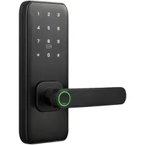 Fechadura Elétrica Satellite SL-80 - Impressão Digital/Código Secreto/Cartão/Aplicativo- Preto