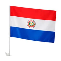 Bandeira Paraguaia para Janela de Carro 45X31CM