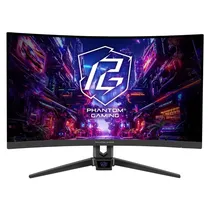 Monitor Gamer Curvo Asrock Phantom Gaming PG27FRS1A 27" Va Full HD 280 HZ / 1 MS - Preto