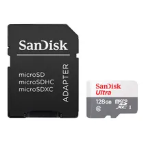 Memória Microsd Sandisk Ultra 128GB 100MB/s (SDSQUNR-128G-GN3MA)