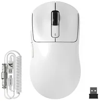 Mouse Gamer Sem Fio Attack Shark X3MAX PAW-3950 Trimodo USB-C BT 2.4GHZ White