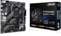 Placa Mãe Asus (AM4) Prime B550M-K Argb M.2/ HDMI/ VGA/ USB3.2/ Lan/ DDR4
