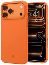 Case Spigen para iPhone 17 Pro Max Silicone Fit ACS11378 Cosmic Orange (Magfit)