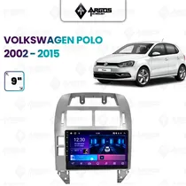 Marco Adaptador / Frame/ Moldura I-Kit 9* VW - Volkswagen Polo 2002-2015 (Canbus ) Prata
