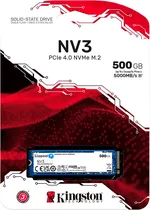 SSD 500GB M.2 Nvme Kingston NV3 PCI-Exp 4X4 5000-3000MB/s SNV3S/500G