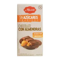 Mazzei Choc. C Almendras Sin Azucar 75G