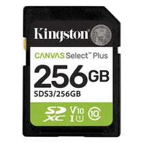 Cartão de Memória SD Kingston Canvas Select Plus 256GB 150MBS - SDS3/256GB