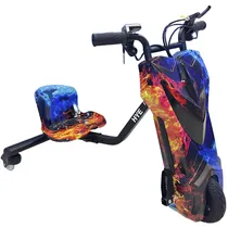 Triciclo Elétrico Hye Drift Car HYE-TR02 - 8.5" - Bluetooth - LED - Recarregável - Ice Fire