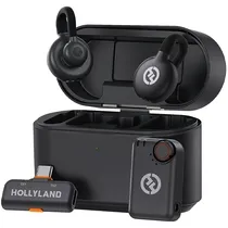 Microfone Sem Fio Hollyland Lark M2S Combo com USB-C - Space Gray (Anatel)