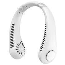 Ventilador de Pescoço Portatil Hengda YQ10510 / 3 Velocidades / 5W / Recarregavel - Branco