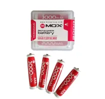 Pilha Recarregavel Mox AAA - 4 Unidades 3000MAH