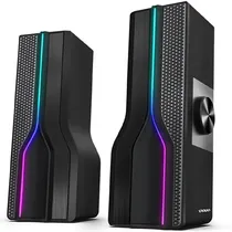 Speaker Satellite Gaming AS-92002 6 Watts RMS com USB/Mini Jack 3.5 MM - Preto
