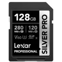 Memoria Lexar SD 128GB 280/120MB/s Silver Pro V60