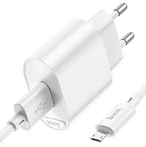 Carregador C109A Fuente 10.5W+Cable USB-A A Lightning 1M White