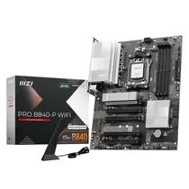 Placa Mãe MSI Pro B840-P Wi-Fi 4XDDR5 Socket AM5 Chipset AMD B840 ATX