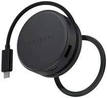 Adaptador Satechi MN25STIO3 USB-C Onthego 7-IN-1 Multiport Black