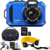 Camara Kodak Pixpro WPZ2 Bundle (2 Bat + Mem 16GB) Blue