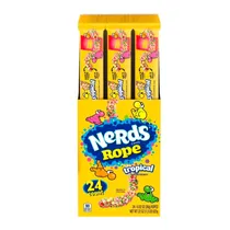 Bala Gelatina Wonka Nerds Tropical Tubo Caixa 24X26G