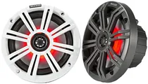 Alto Falante Marítimo Kicker Marine KM65 45KM654L LED 6"1/2 195WATTS (Par) (Caixa Feia)