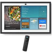 Smart Screen Amazon Echo Show 15 2TH Generation CP38RE de 15.6"com Wi-Fi e Bluetooth - Preto/Branco