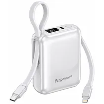 Ecopower Cargador Portatil EP-C892 12000MAH Blanco