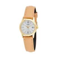Casio Reloj Fem LTP-V002GL-7B3UDF Blanco/Marron + Estuche