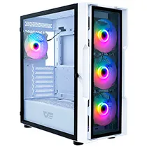 Gabinete Gamer Darkflash DK431 Glass ATX / 4 Cooler / Argb - Branco