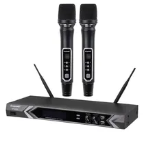 Micrófono Inalámbrico Ecopower EP-M302 2 Mic 3.5MM/Bivolt - Negro