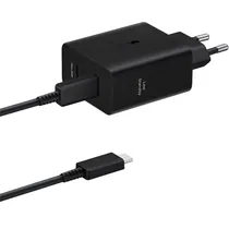 Carregador Samsung EP-T5020XBEGWW Duo USB-C 50W - Black
