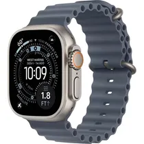 Apple Watch Ultra 3 (GPS + Celular Caixa de Titânio Natural e Pulseira Na Cor Anchor Blue Ocean 49 MM MEWH4LW/A