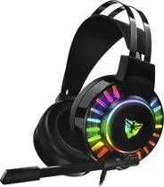 Headset Gaming Satellite AE-306 RGB com Fio - Preto