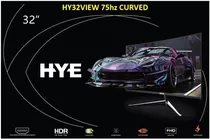 Monitor Hye HY32VIEW75 Curvo 32" Full HD (1920 X 1080), 75HZ, 1XHDMI 1.4, 1XVGA (D-Sub), Preto|