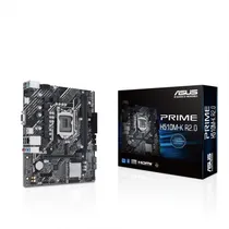 Placa Mãe 1200 Asus Prime H510M-K R2.0 2XDDR4, 1XM.2 Nvme, 1XVGA D-Sub, 1XHDMI 2.1, 1XDISPLAYPORT 1.4, 2XUSB-A 2.0, 4XUSB-A 3.2, 1XRJ45 Gigabit, 1XAUDIO, M-ATX
