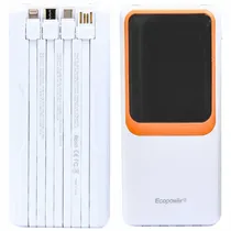 Ecopower Cargador Portatil EP-C875 12000MAH Blanco