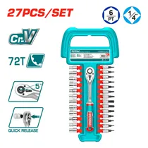 Jogo de Catraca Total THT141271 – 1/4" / 27 Peças