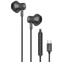 Fone de Ouvido Argom Ultimate Sound Aura ARG-HS-2032BK USB-C - Preto